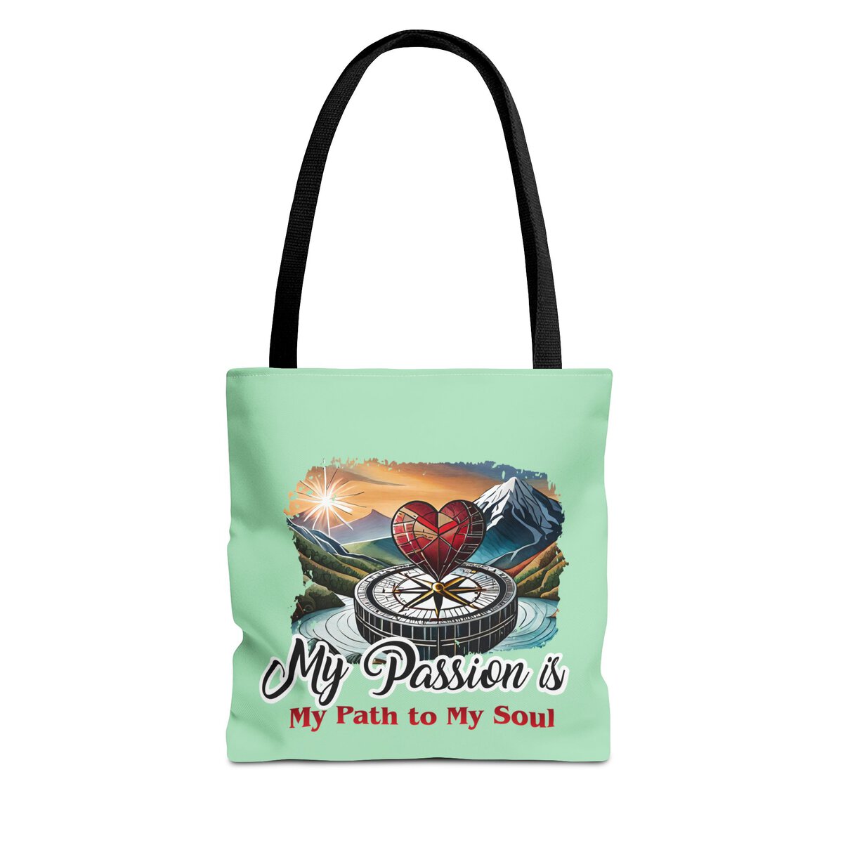 My Passion is MY Path to My Soul - Heart - MNT - Tote Bag (AOP) - Image 5