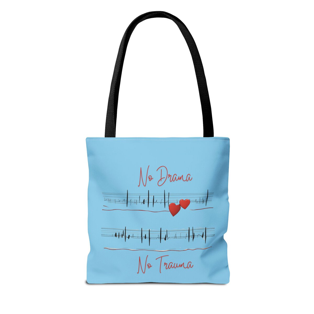 No Drama - No Trauma - SKY BL - Tote Bag (AOP) - Image 2