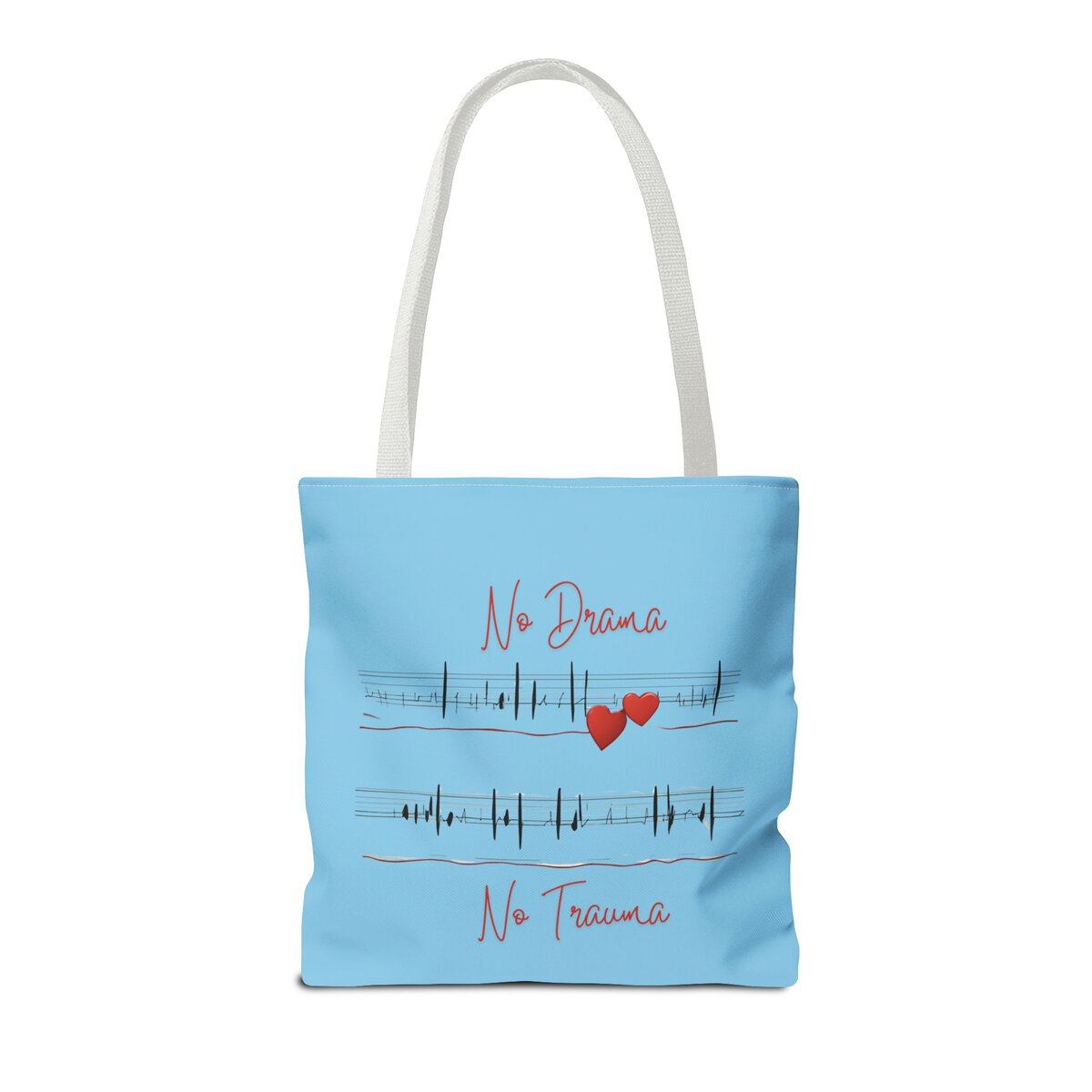 No Drama - No Trauma - SKY BL - Tote Bag (AOP) - Image 12