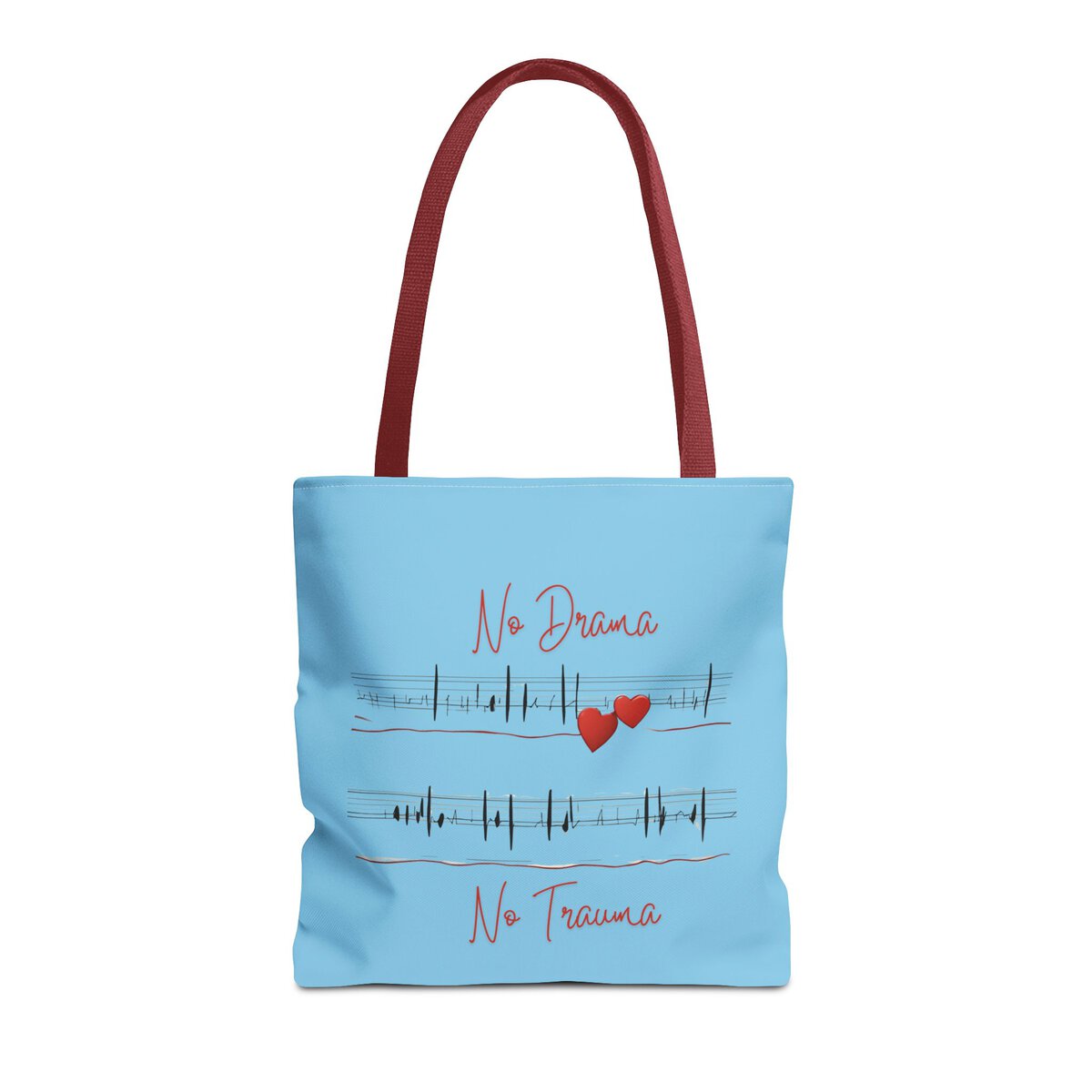 No Drama - No Trauma - SKY BL - Tote Bag (AOP) - Image 7