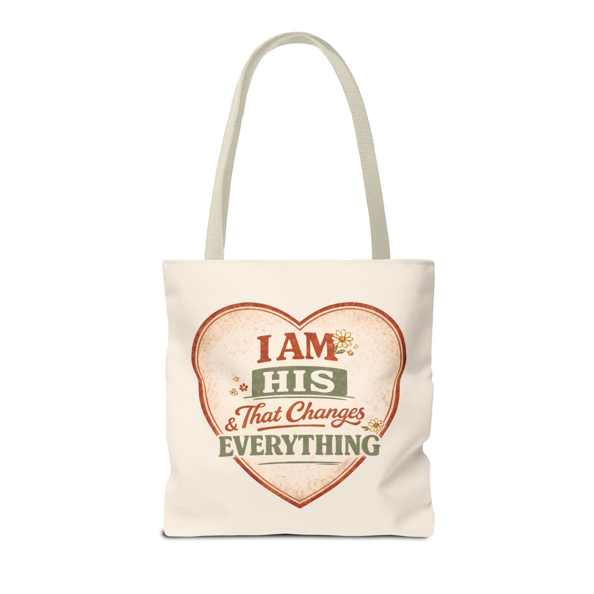 I AM HIS & THAT CHANGES EVERYTHING - HEART - BGE - Tote Bag (AOP) - Image 6