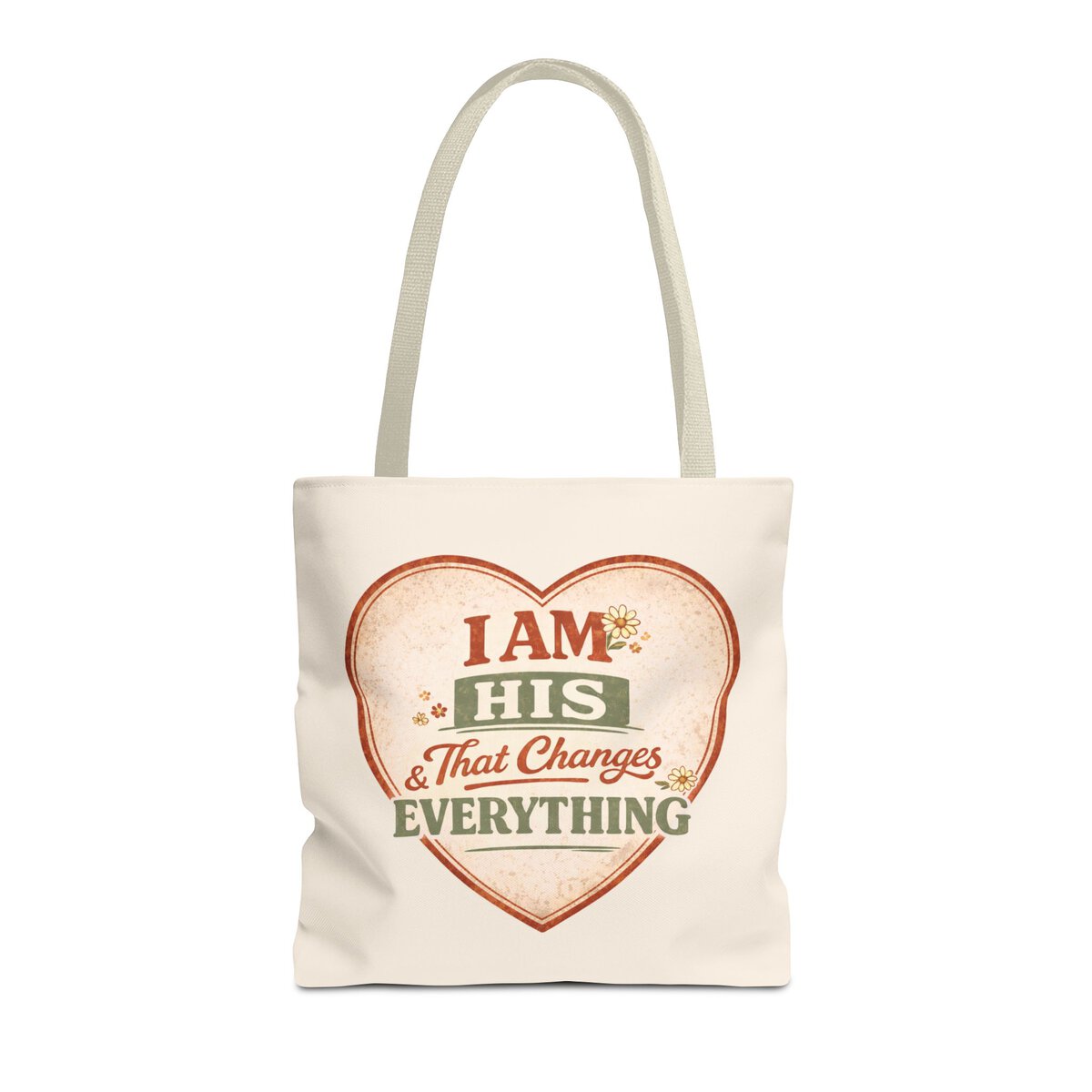 I AM HIS & THAT CHANGES EVERYTHING - HEART - BGE - Tote Bag (AOP) - Image 5
