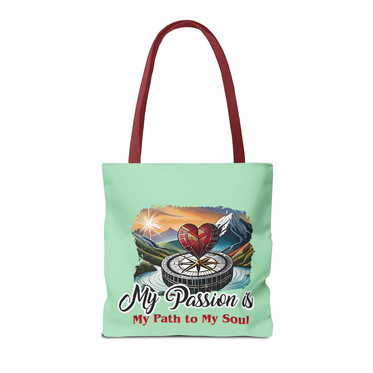 My Passion is MY Path to My Soul - Heart - MNT - Tote Bag (AOP) - Image 10