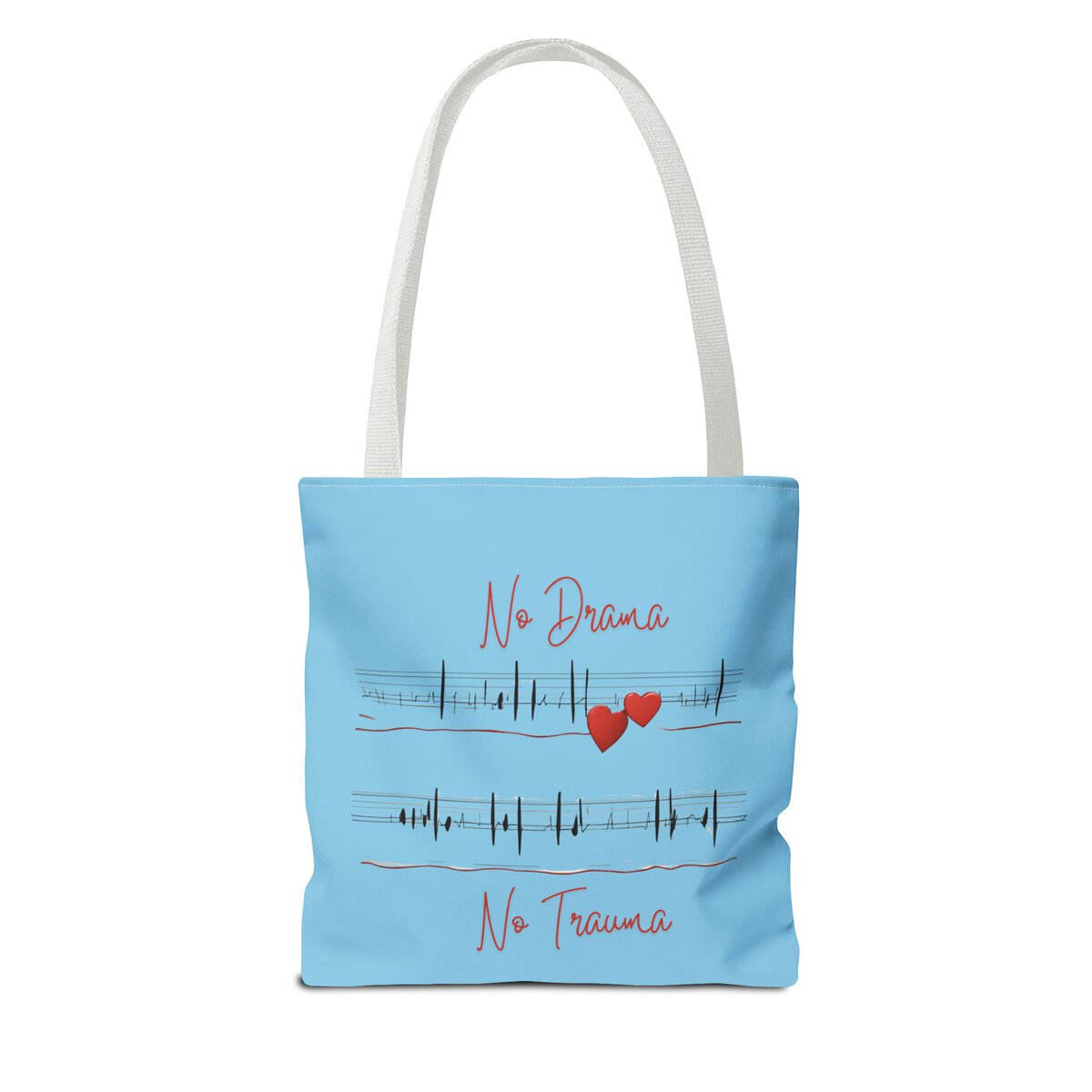 No Drama - No Trauma - SKY BL - Tote Bag (AOP) - Image 10