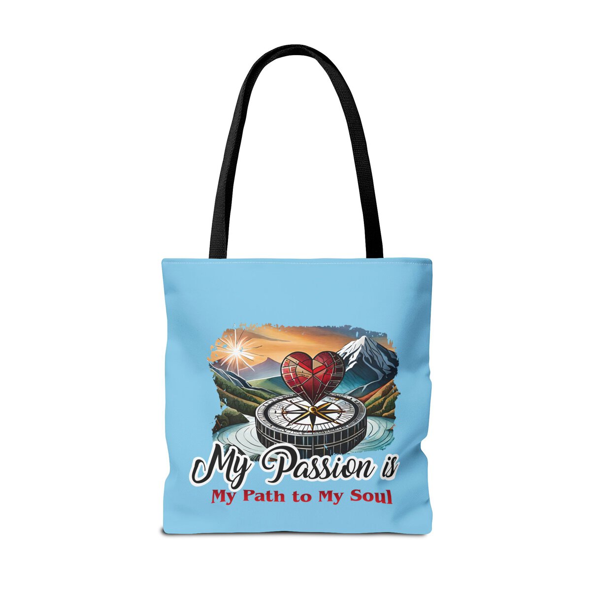 My Passion is MY Path to My Soul - Heart - SKY BL - Tote Bag (AOP) - Image 14