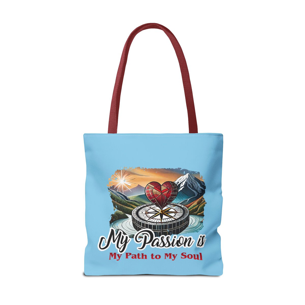 My Passion is MY Path to My Soul - Heart - SKY BL - Tote Bag (AOP) - Image 16