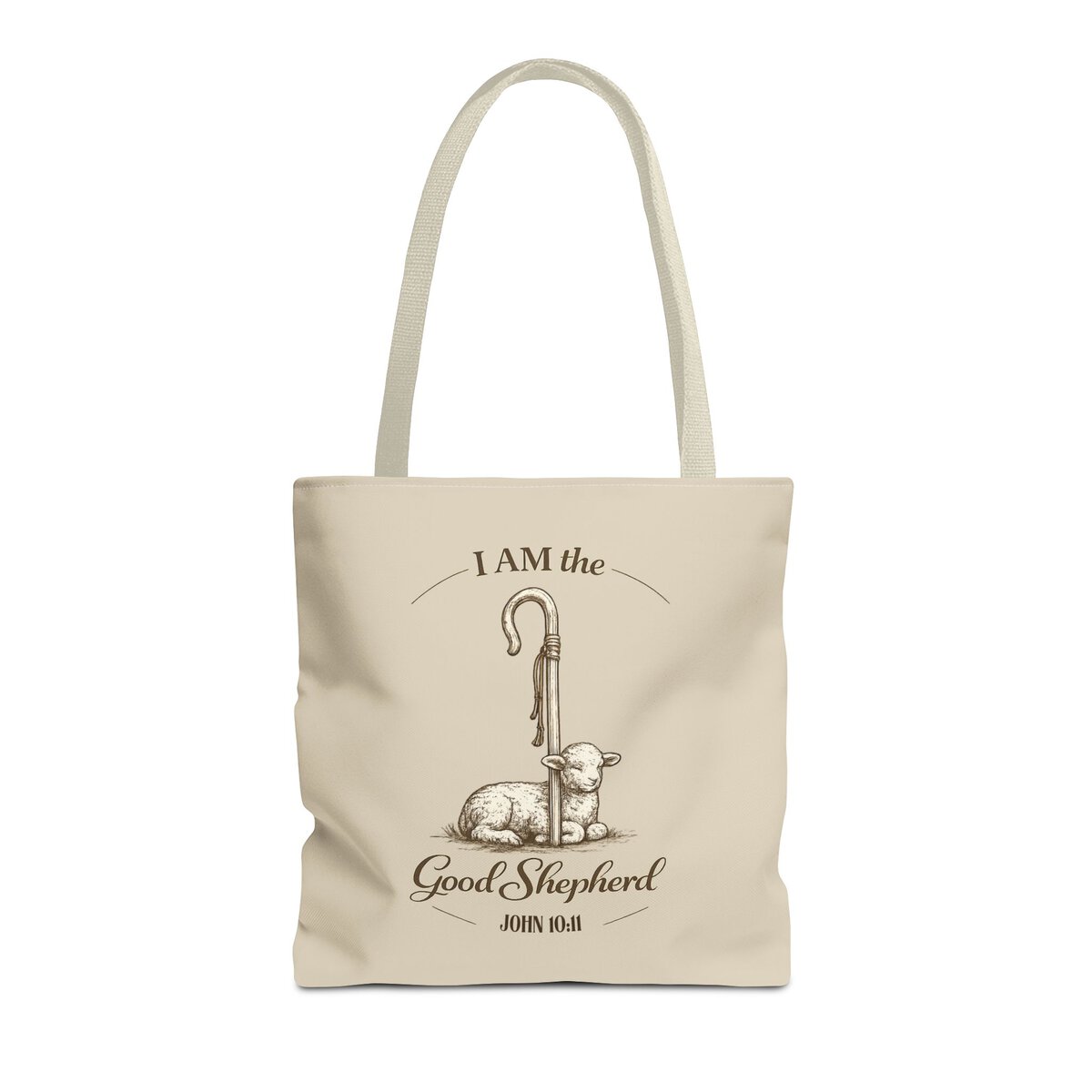 I AM THE GOOD SHEPHERD - JOHN 10:11 - SND - Tote Bag (AOP) - Image 3