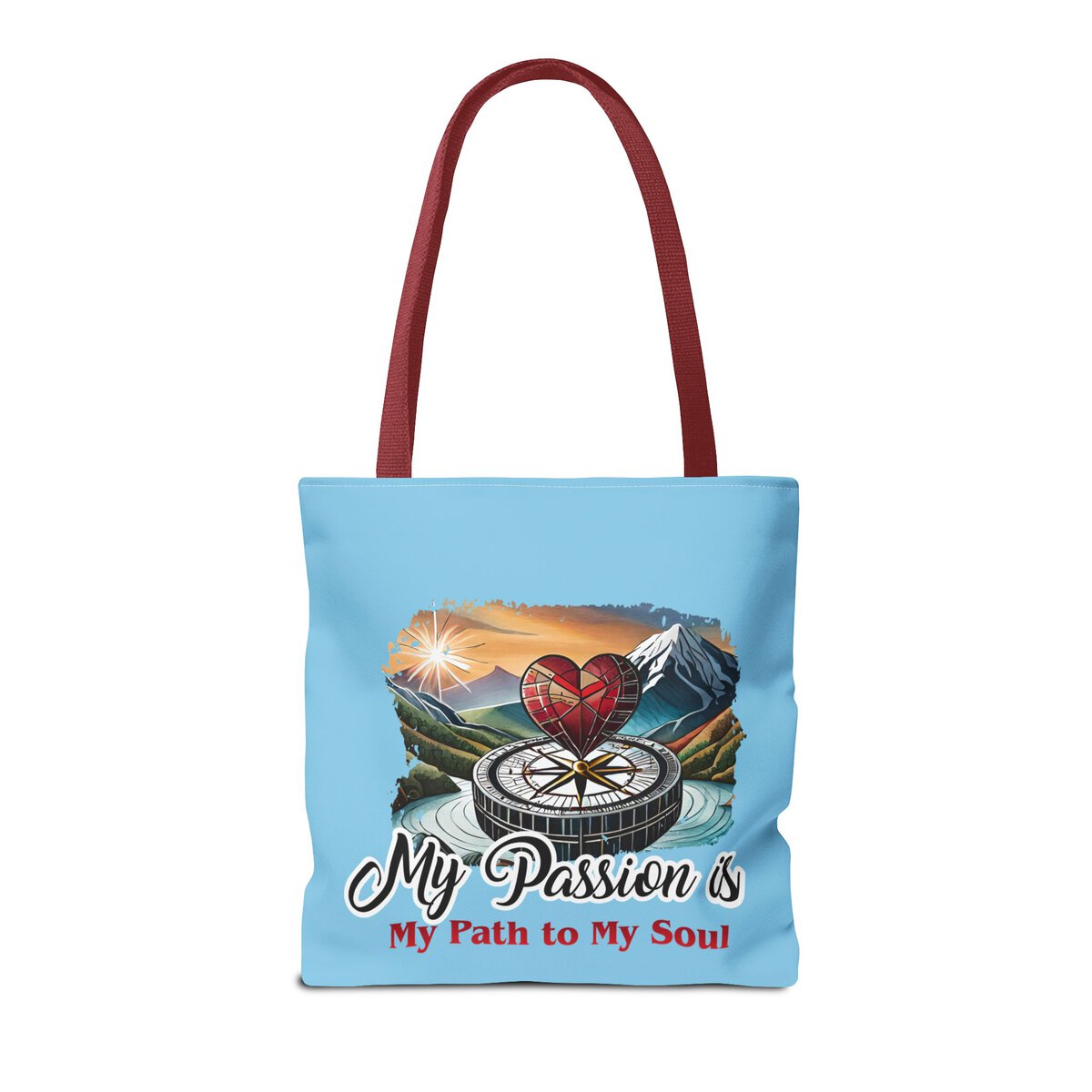 My Passion is MY Path to My Soul - Heart - SKY BL - Tote Bag (AOP) - Image 10
