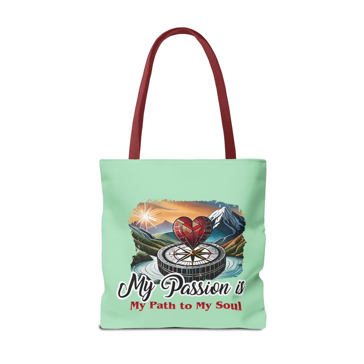 My Passion is MY Path to My Soul - Heart - MNT - Tote Bag (AOP) - Image 16