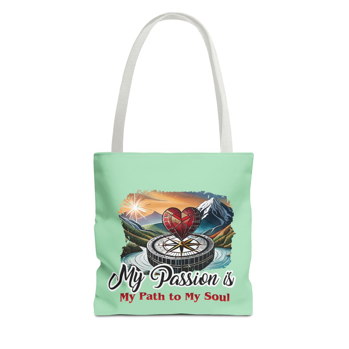 My Passion is MY Path to My Soul - Heart - MNT - Tote Bag (AOP) - Image 3