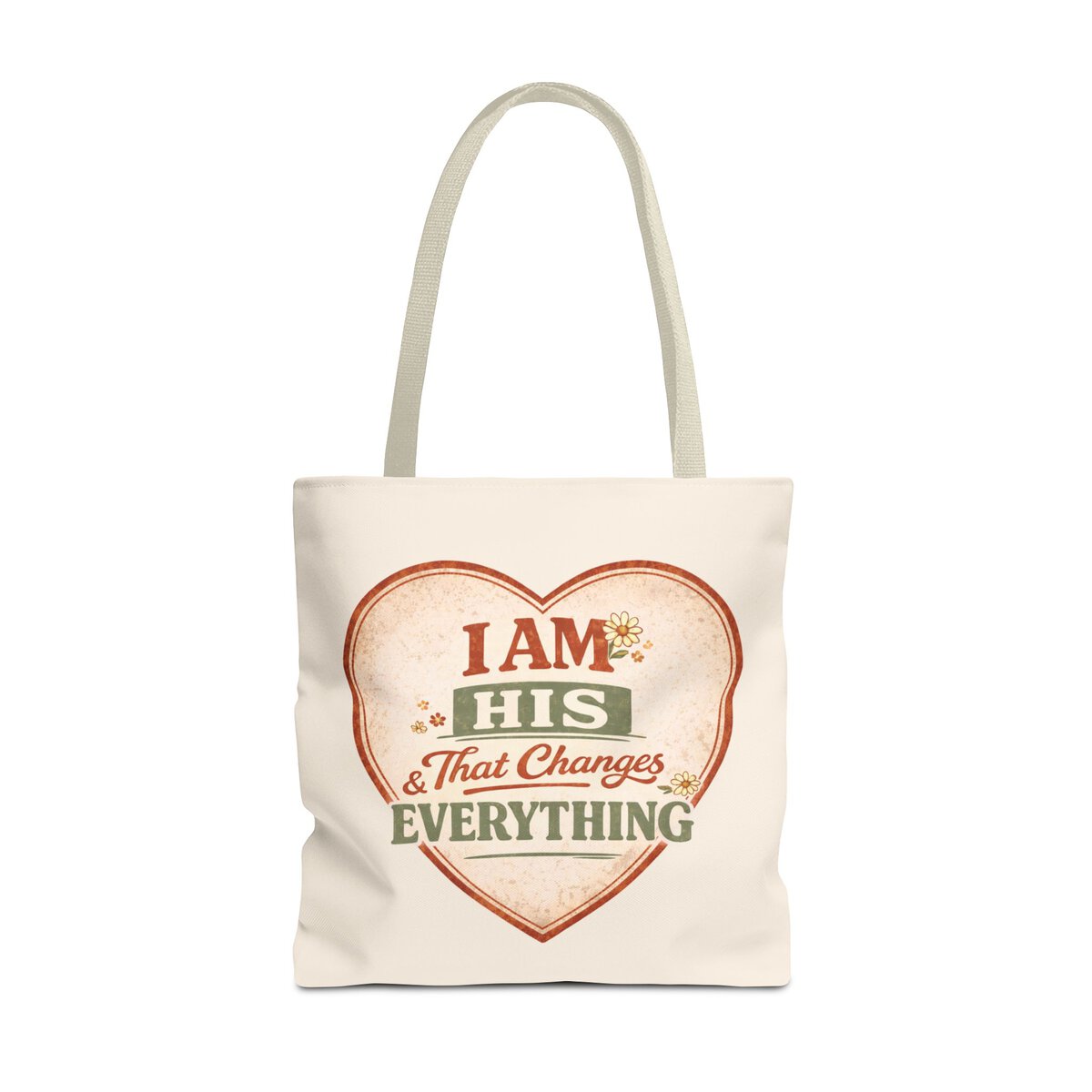 I AM HIS & THAT CHANGES EVERYTHING - HEART - BGE - Tote Bag (AOP) - Image 11