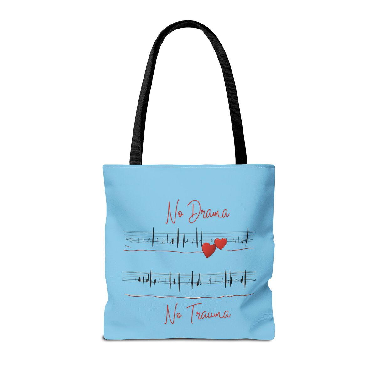 No Drama - No Trauma - SKY BL - Tote Bag (AOP) - Image 4