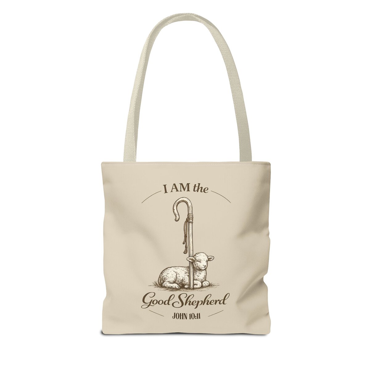 I AM THE GOOD SHEPHERD - JOHN 10:11 - SND - Tote Bag (AOP) - Image 2