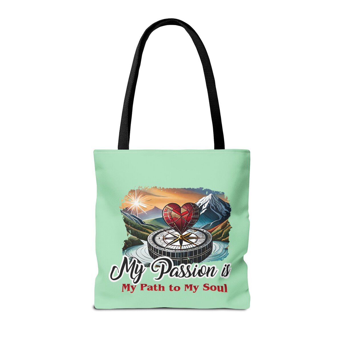 My Passion is MY Path to My Soul - Heart - MNT - Tote Bag (AOP) - Image 8