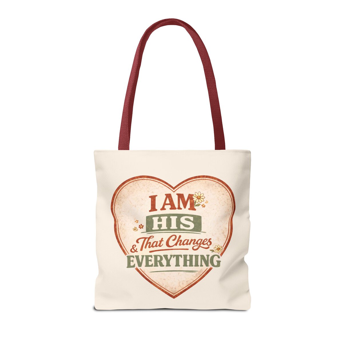I AM HIS & THAT CHANGES EVERYTHING - HEART - BGE - Tote Bag (AOP) - Image 8