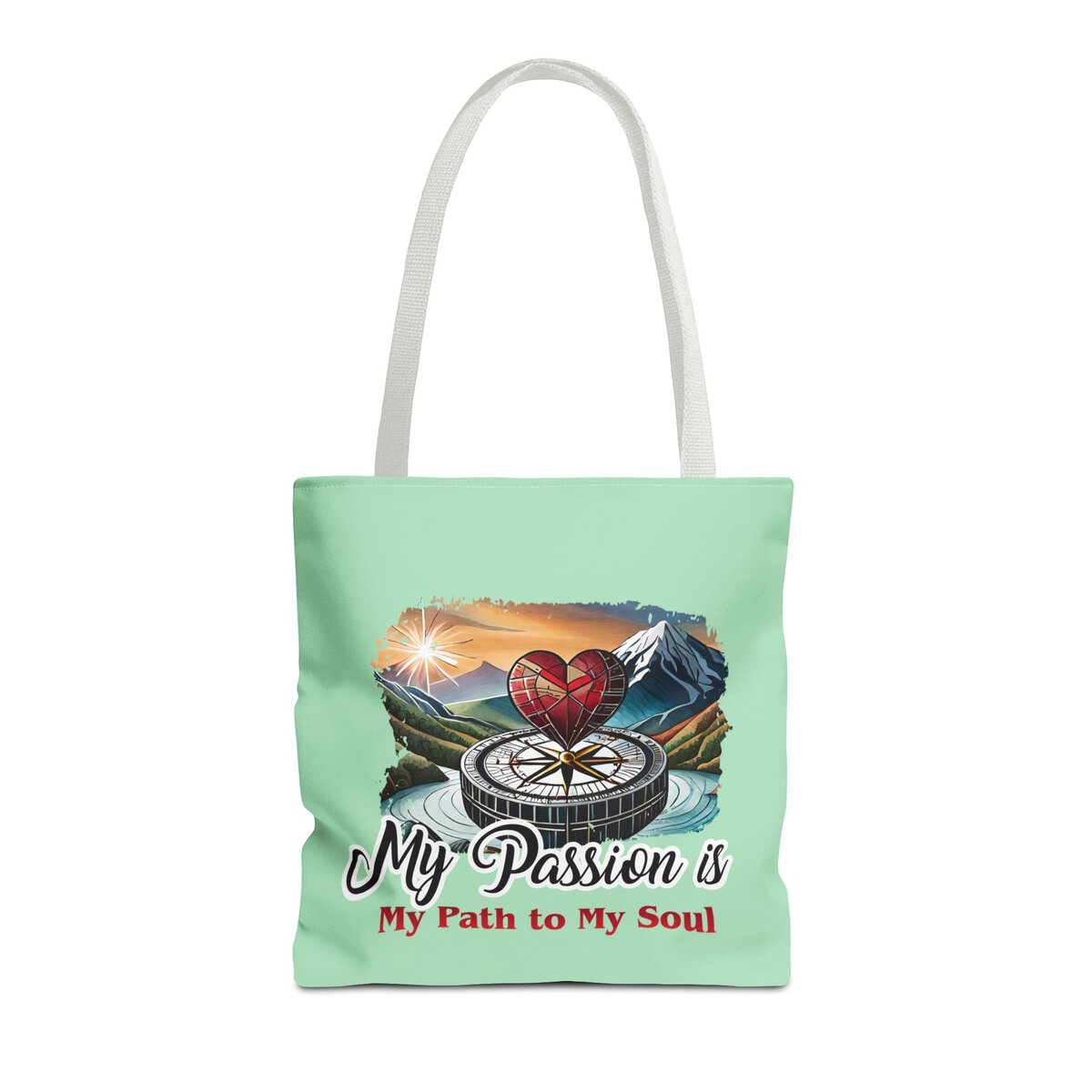 My Passion is MY Path to My Soul - Heart - MNT - Tote Bag (AOP) - Image 11