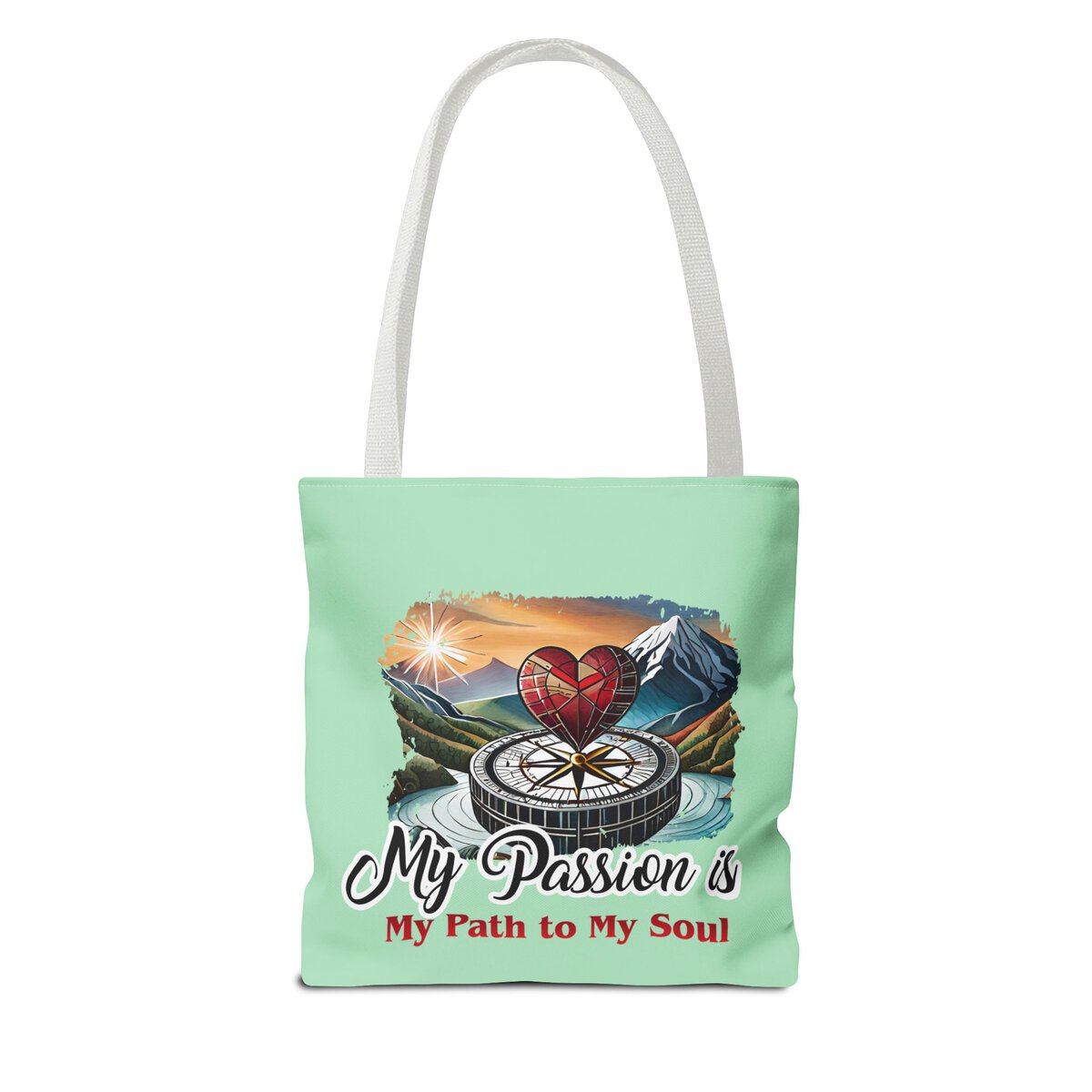 My Passion is MY Path to My Soul - Heart - MNT - Tote Bag (AOP) - Image 4