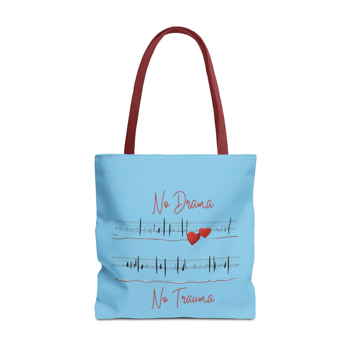 No Drama - No Trauma - SKY BL - Tote Bag (AOP) - Image 15