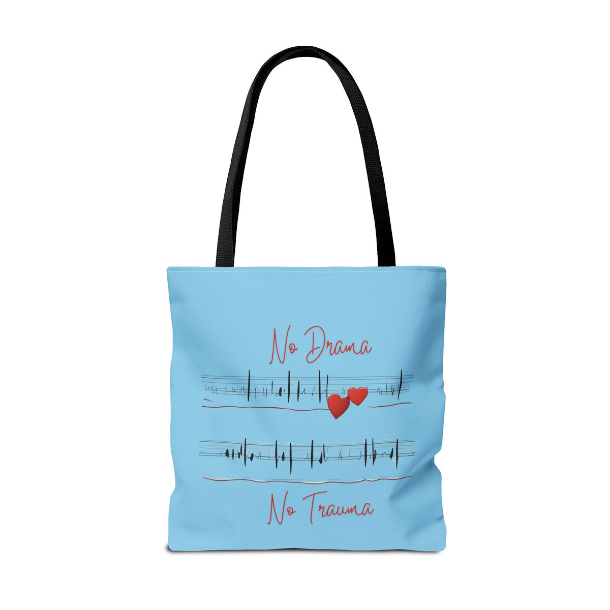 No Drama - No Trauma - SKY BL - Tote Bag (AOP) - Image 14