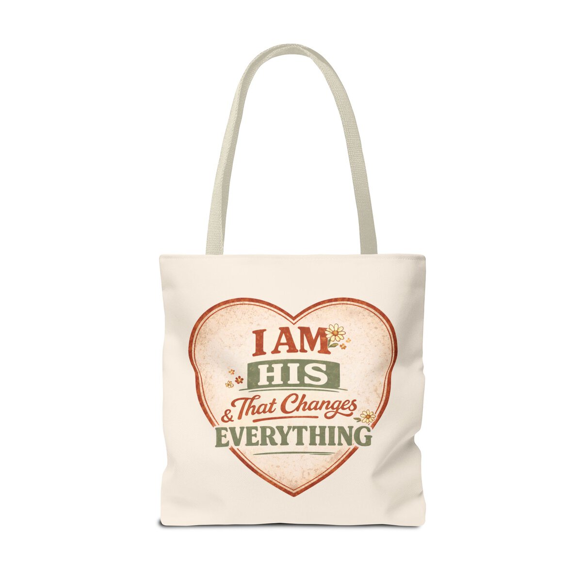 I AM HIS & THAT CHANGES EVERYTHING - HEART - BGE - Tote Bag (AOP) - Image 12