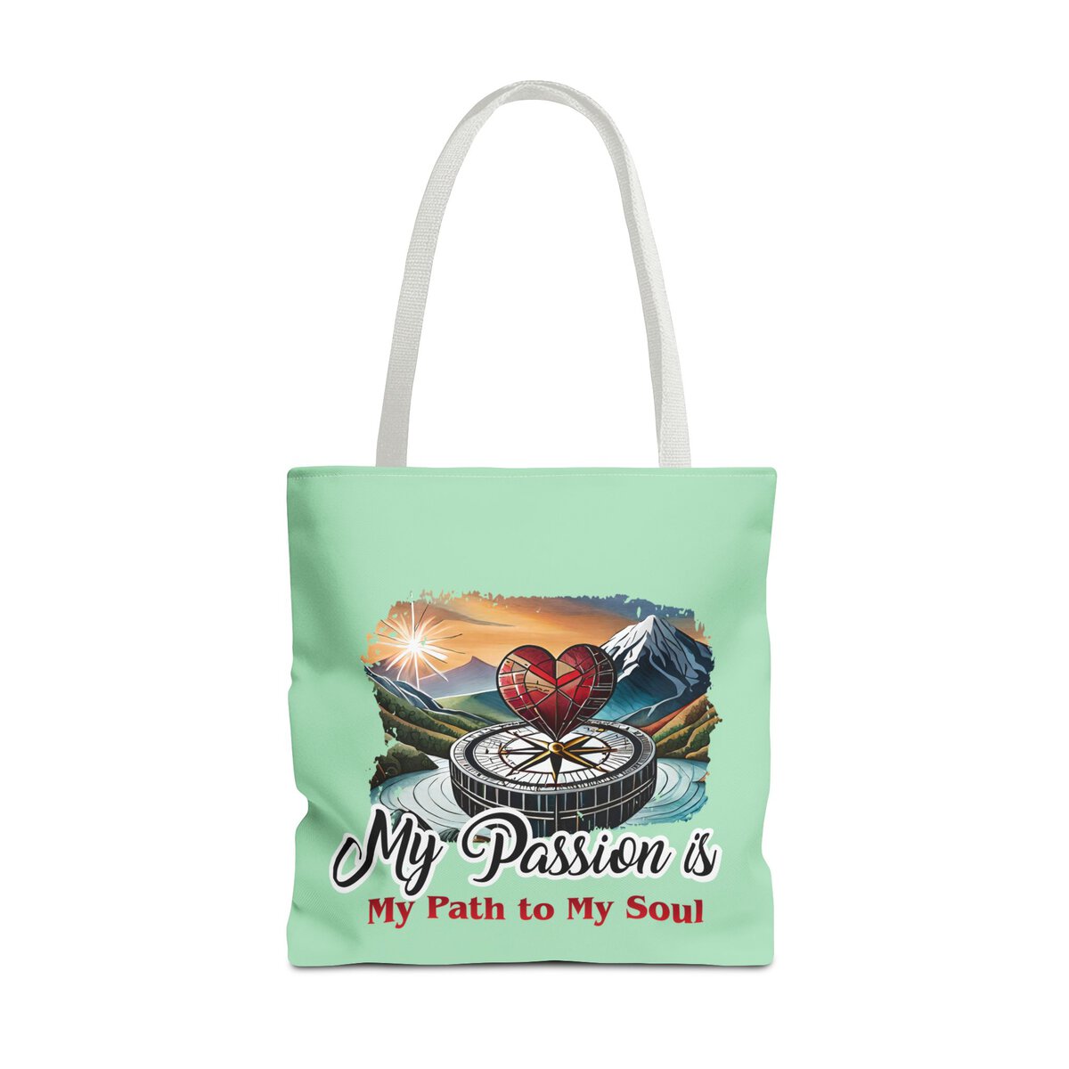 My Passion is MY Path to My Soul - Heart - MNT - Tote Bag (AOP) - Image 17