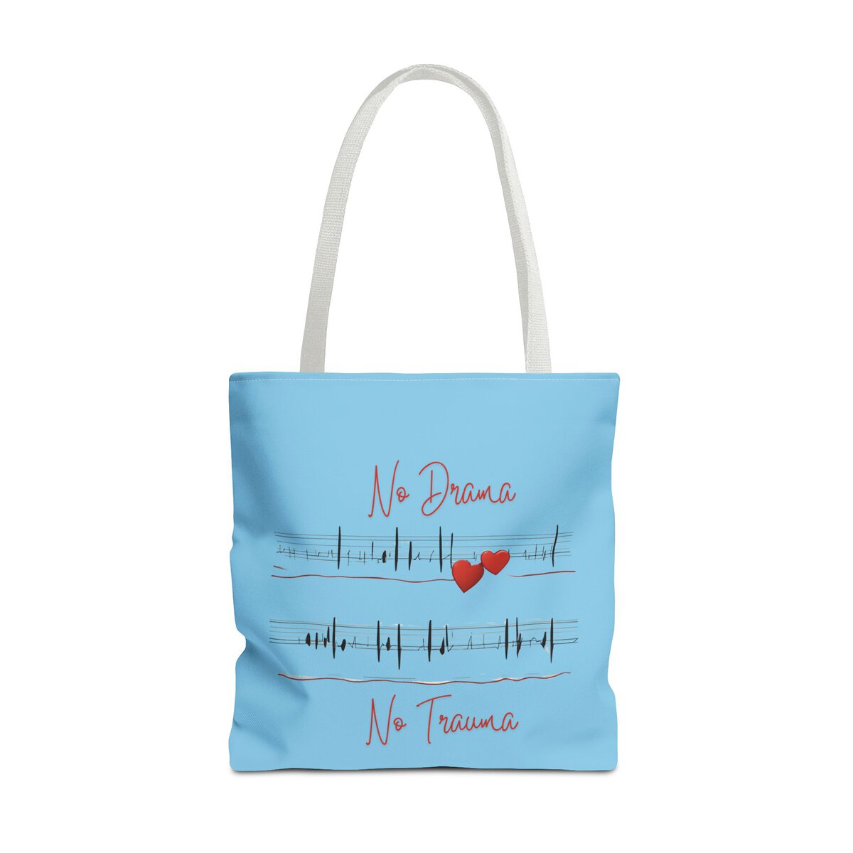 No Drama - No Trauma - SKY BL - Tote Bag (AOP) - Image 17