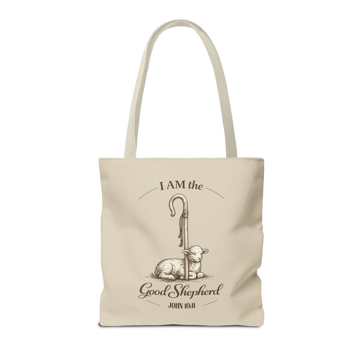 I AM THE GOOD SHEPHERD - JOHN 10:11 - SND - Tote Bag (AOP) - Image 4