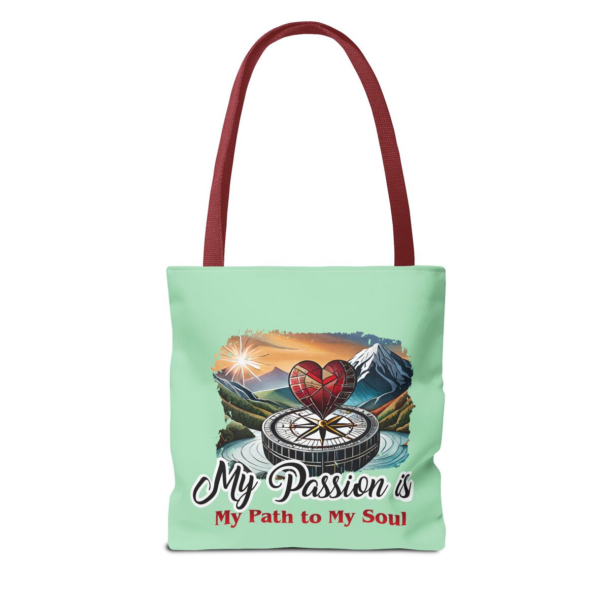 My Passion is MY Path to My Soul - Heart - MNT - Tote Bag (AOP) - Image 2