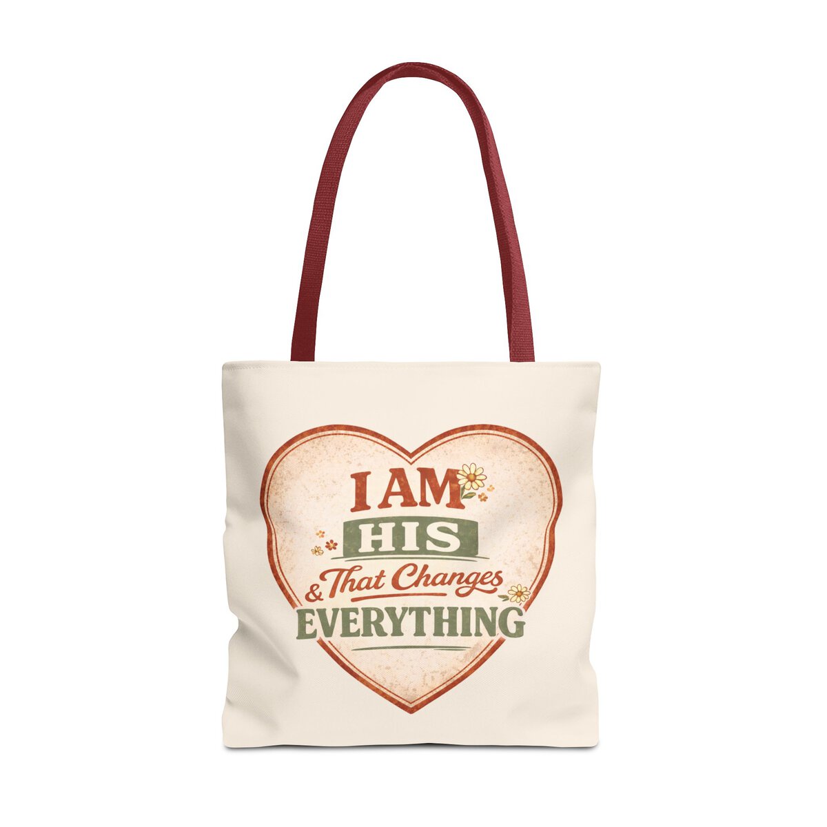 I AM HIS & THAT CHANGES EVERYTHING - HEART - BGE - Tote Bag (AOP) - Image 9