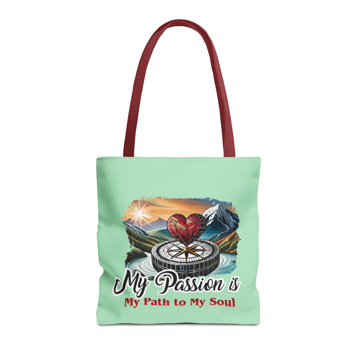 My Passion is MY Path to My Soul - Heart - MNT - Tote Bag (AOP) - Image 9