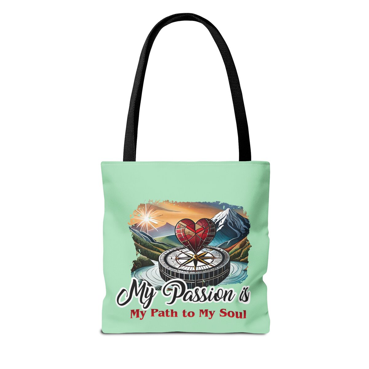 My Passion is MY Path to My Soul - Heart - MNT - Tote Bag (AOP) - Image 6