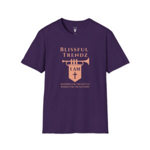 Blissful Trendz - I AM - Banners For The Battle - Raised For The Nations - PCH - Unisex Softstyle T-Shirt