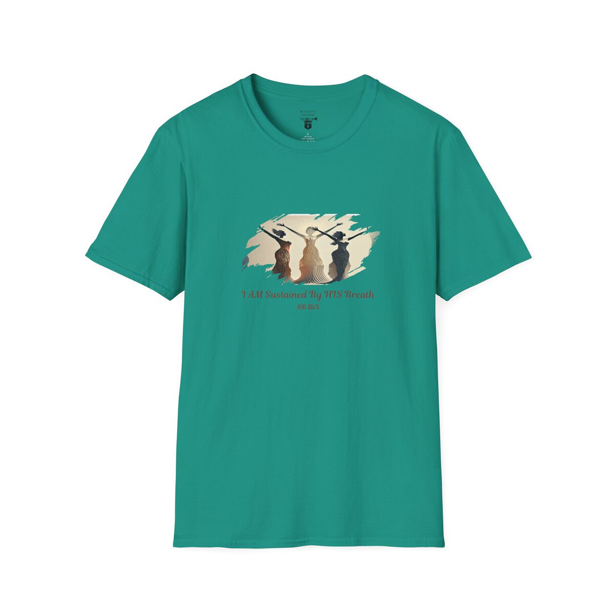 I AM Sustained By HIS Breath - JOB 33:4 - Unisex Softstyle T-Shirt - Image 28