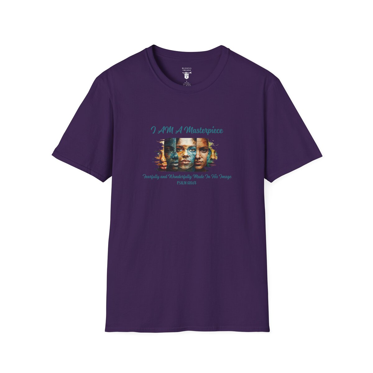 I AM A Masterpiece - Fearfully and Wonderfully Made In His Image - PSALM 139:14 - Unisex Softstyle T-Shirt - Image 31