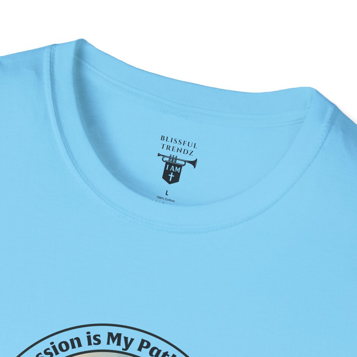 My Passion is My Path to My Soul - Compass - Circle - Unisex Softstyle T-Shirt Compass - Image 23