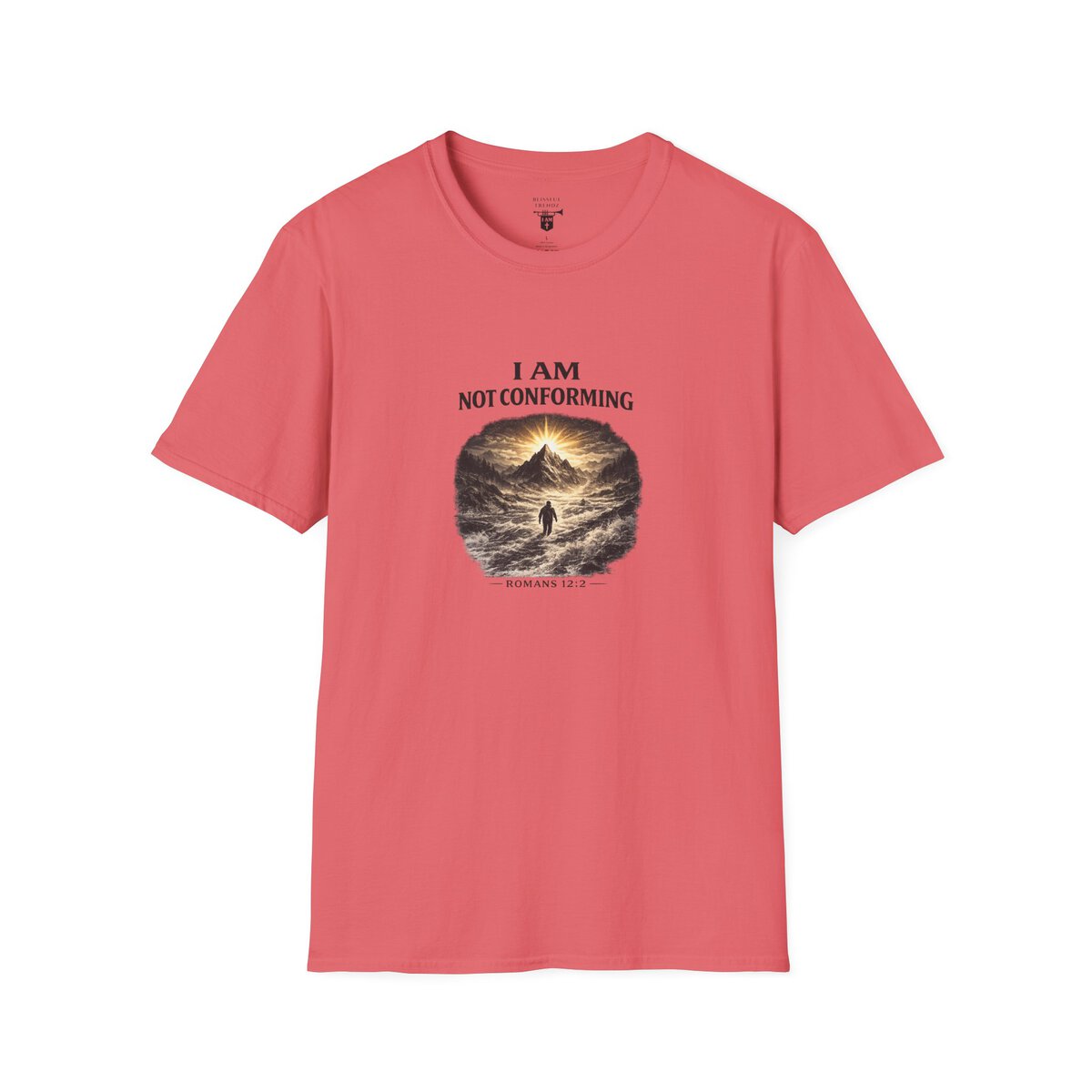 I AM Not Conforming - ROMANS 12:2 - Walking Against Current - Unisex Softstyle T-Shirt - Image 10