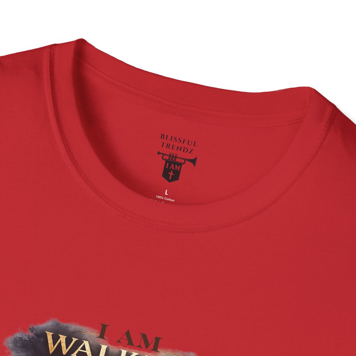 I AM WALKING WITH THEE DAILY - PSALM 119:105 - SCRIPTURE - Unisex Softstyle T-Shirt - Image 44