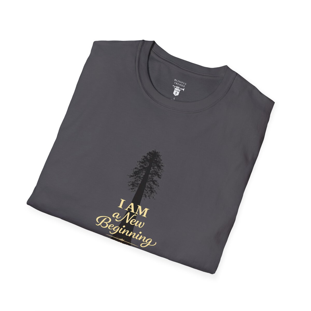 I Am a New Beginning - ISAIAH 43:19 - Sequoia Tree - Unisex Softstyle T-Shirt - Image 30
