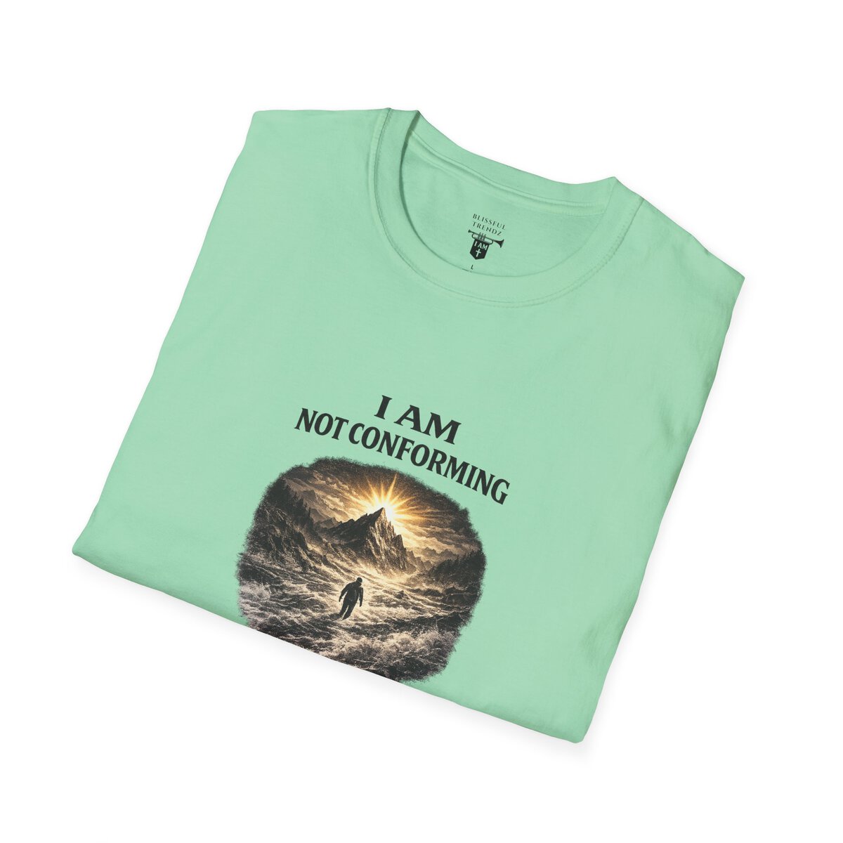 I AM Not Conforming - ROMANS 12:2 - Walking Against Current - Unisex Softstyle T-Shirt - Image 27