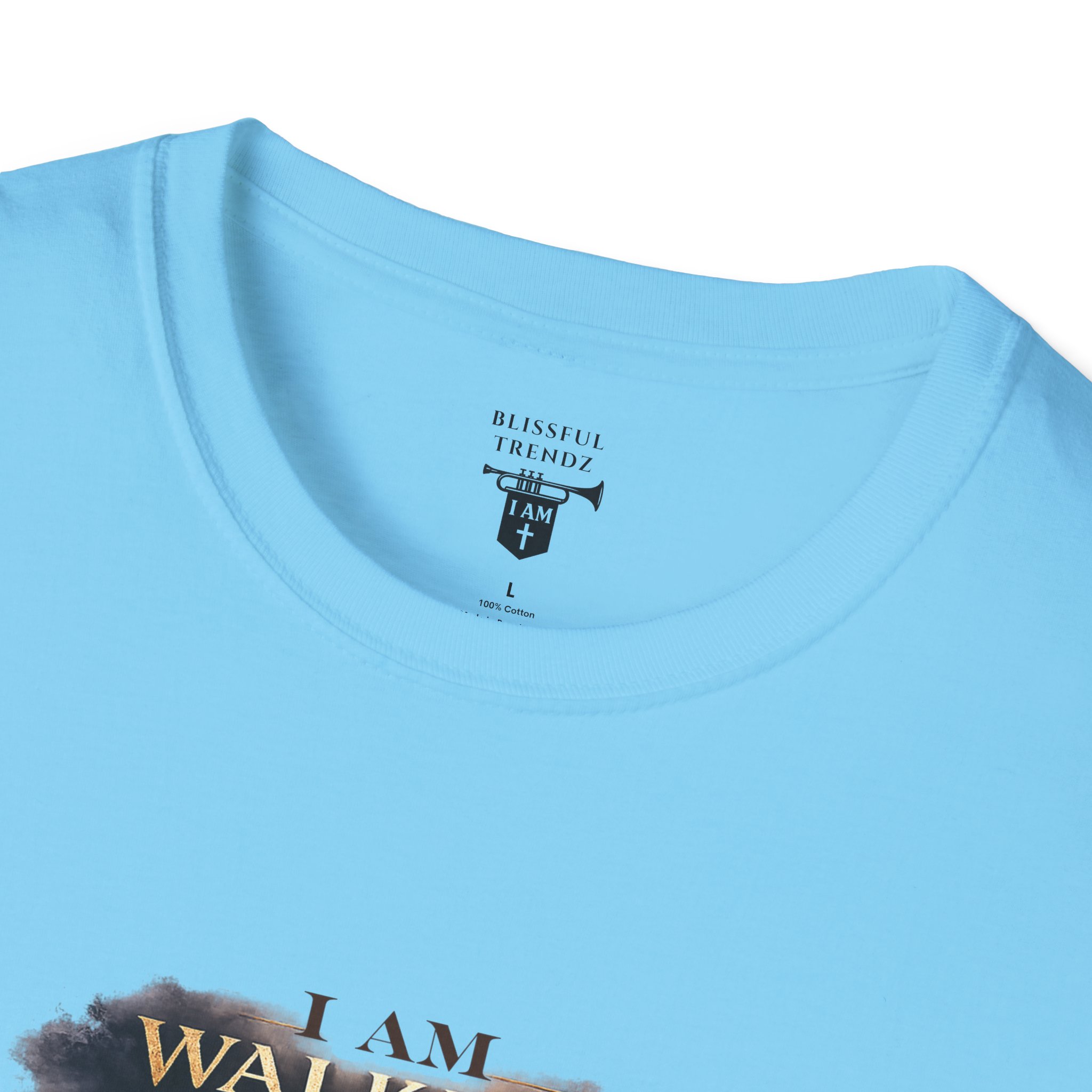 I AM WALKING WITH THEE DAILY - PSALM 119:105 - SCRIPTURE - Unisex Softstyle T-Shirt - Image 29