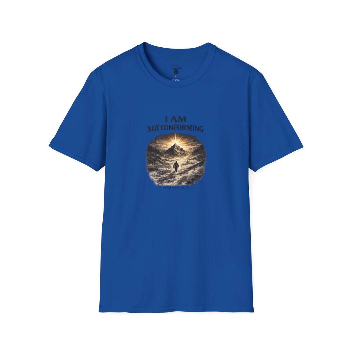 I AM Not Conforming - ROMANS 12:2 - Walking Against Current - Unisex Softstyle T-Shirt - Image 37