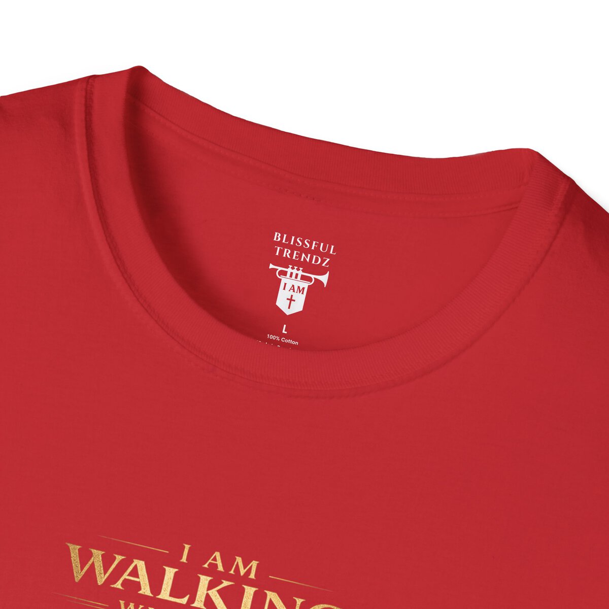 I AM WALKING WITH THEE DAILY - PSALM 119:105 - LANTERN - Unisex Softstyle T-Shirt - Image 38
