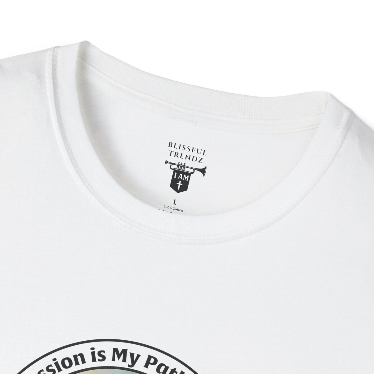 My Passion is My Path to My Soul - Compass - Circle - Unisex Softstyle T-Shirt Compass - Image 8