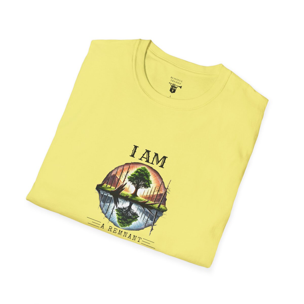 I AM A Remnant Rising - Tree - Unisex Softstyle T-Shirt - Image 15