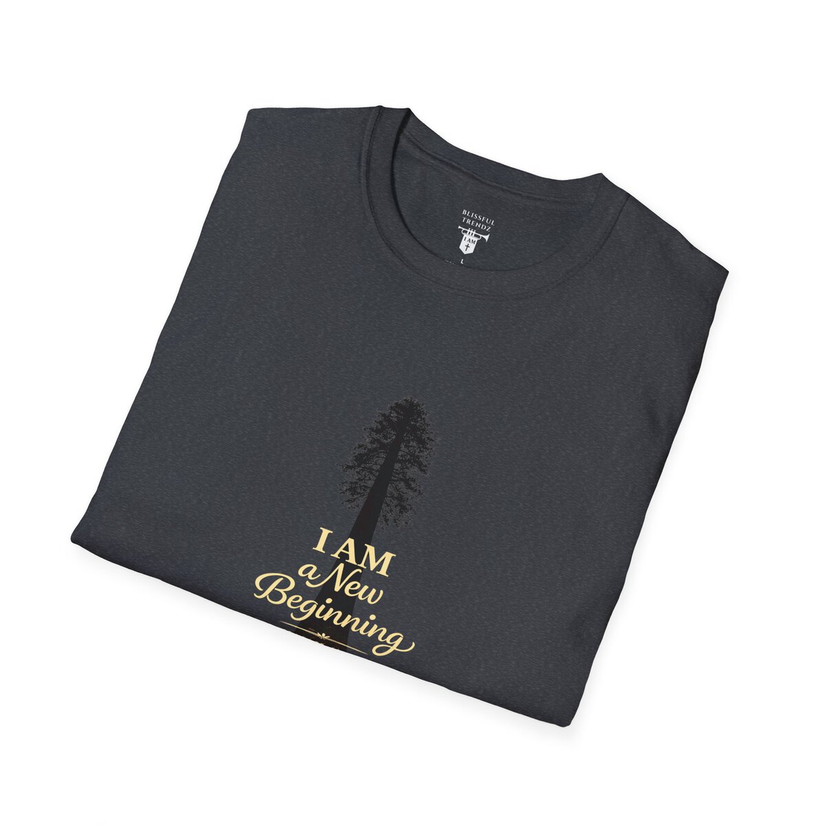 I Am a New Beginning - ISAIAH 43:19 - Sequoia Tree - Unisex Softstyle T-Shirt - Image 36