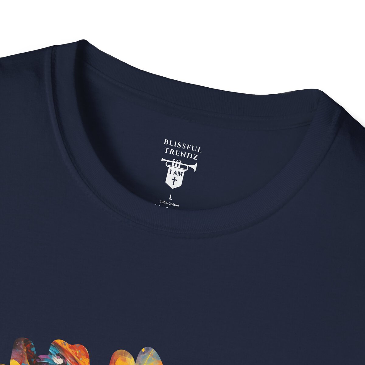 I AM Embracing My Uniqueness - I AM Letting My Soul Take Flight - Butterfly - Unisex Softstyle T-Shirt - Image 2