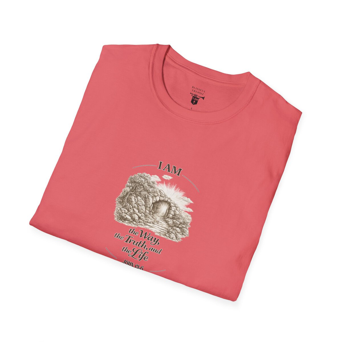 I AM the Way, the Truth, and the Life - JOHN 14:6 - Unisex Softstyle T-Shirt - Image 3