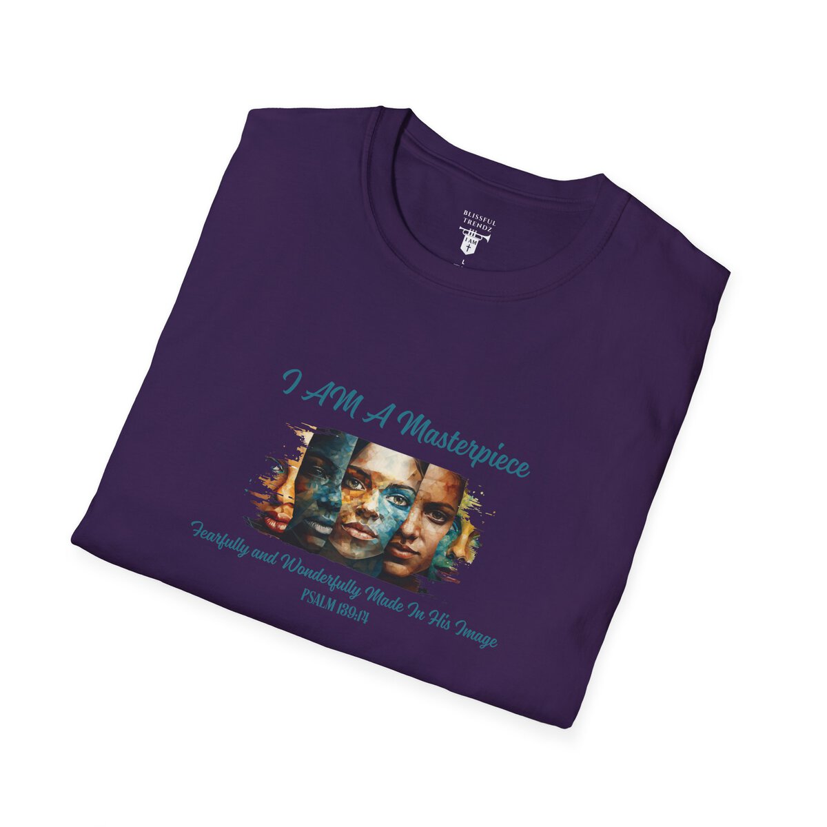 I AM A Masterpiece - Fearfully and Wonderfully Made In His Image - PSALM 139:14 - Unisex Softstyle T-Shirt - Image 33