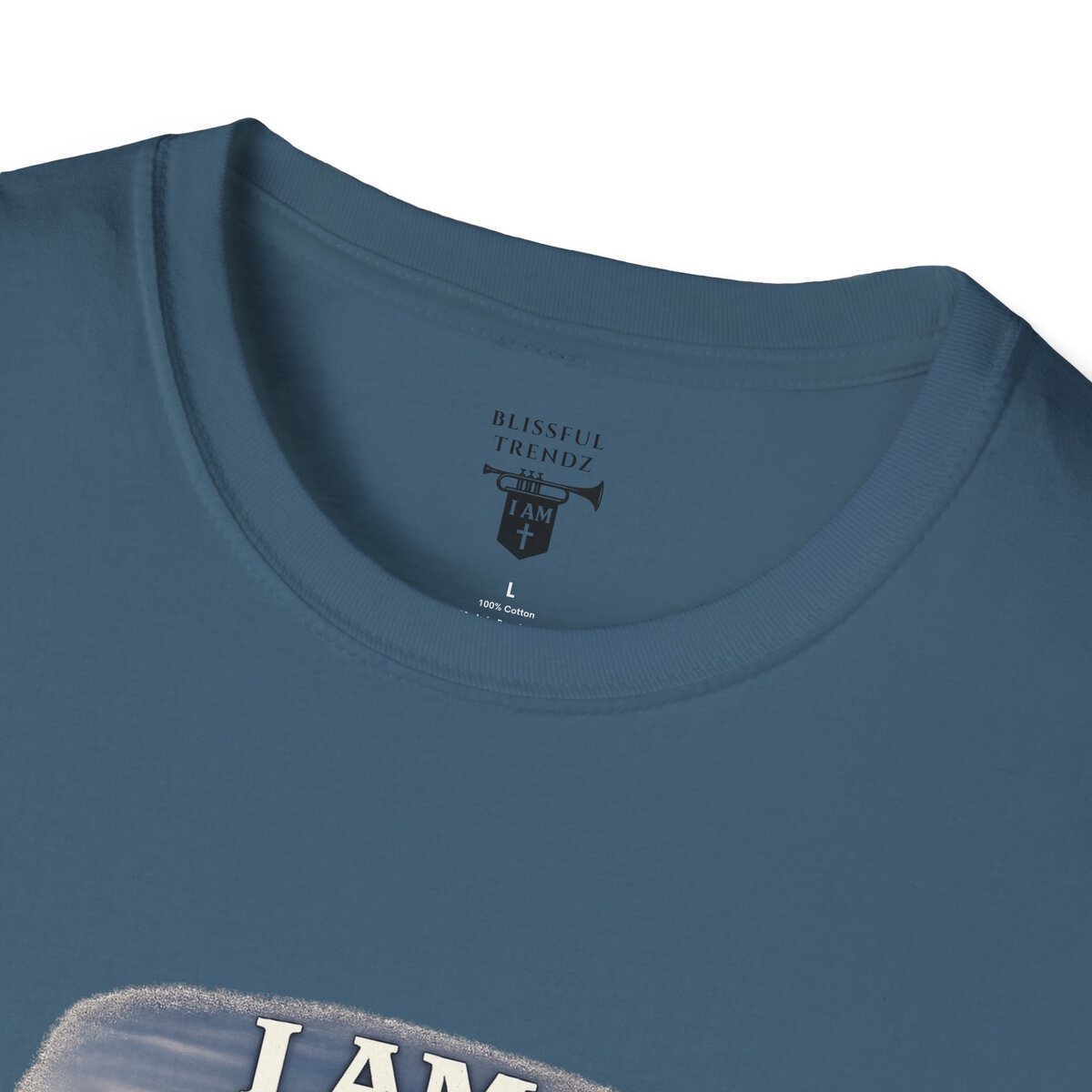 I AM REFINED BY FIRE - 1 PETER 1:7 - CAMPFIRE - Unisex Softstyle T-Shirt - Image 2