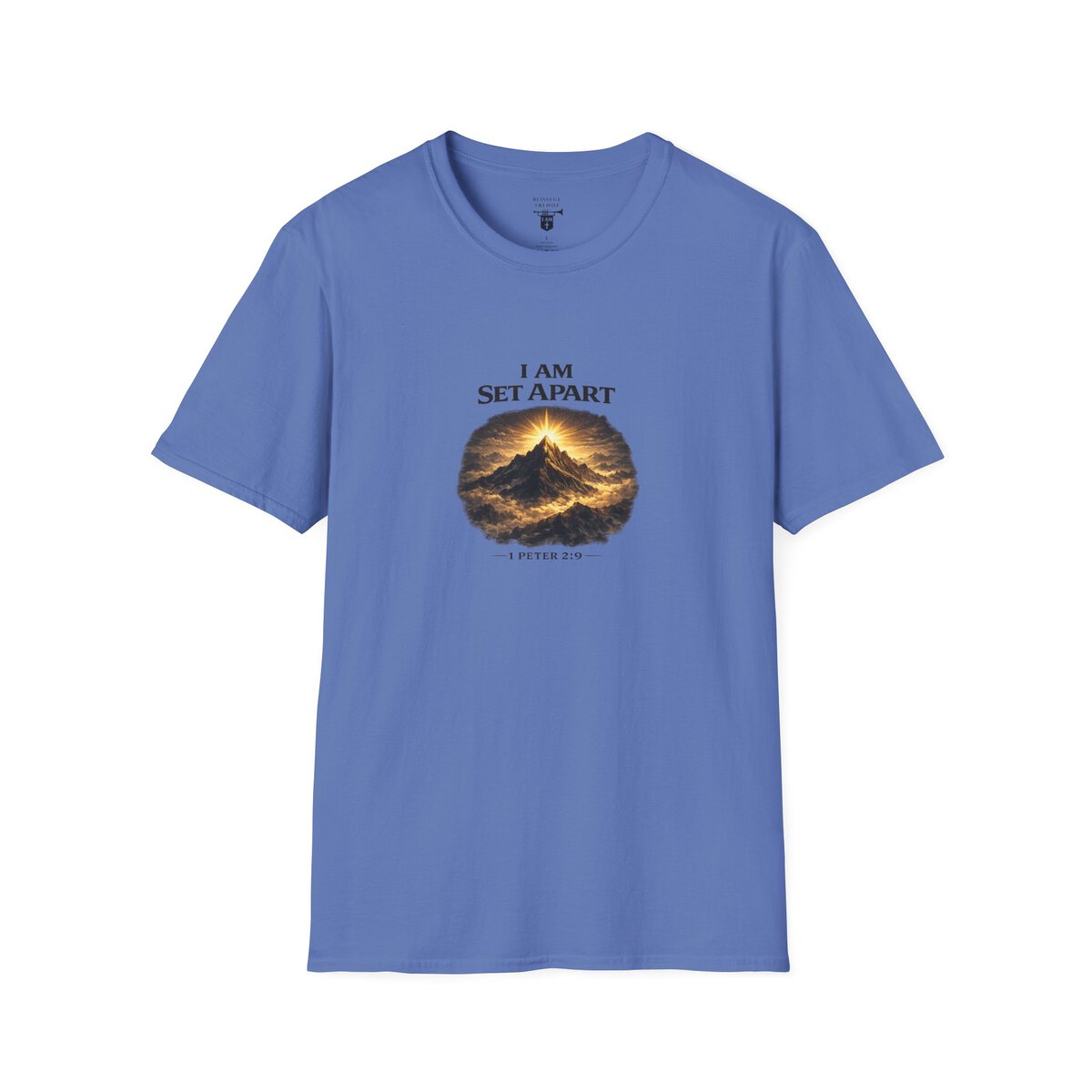 I AM Set Apart - 1 Peter 2:9 - Mountains - Unisex Softstyle T-Shirt - Image 25